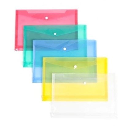 

Map Kancing Clear Plastik Varian Warna-Warni Murah