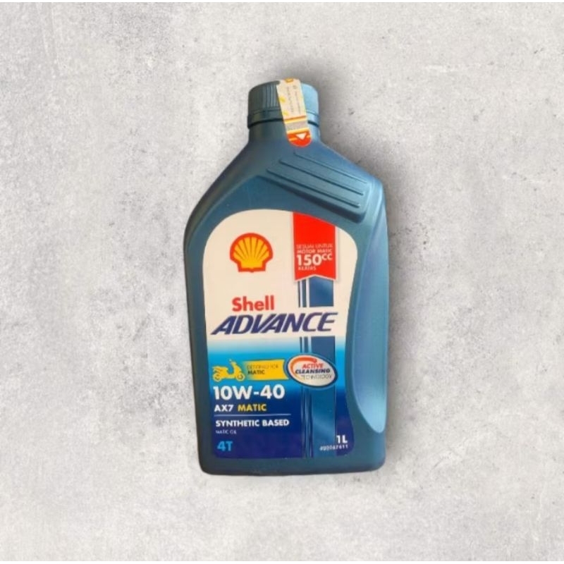 OLI SHELL ADVANCE AX7 1LITER 10W-40 OLI MOTOR 1LITER