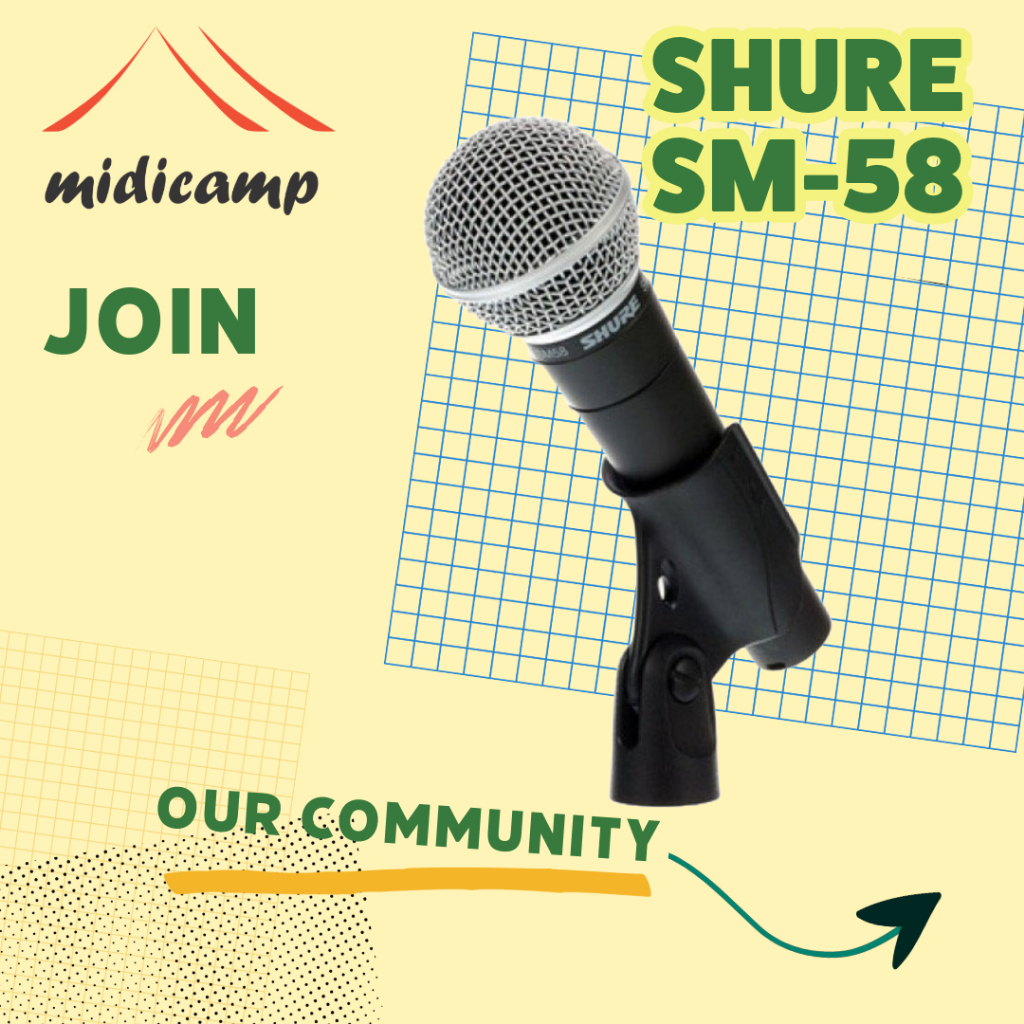 Shure SM-58 Microphone Dynamic Vokal Original Garansi Resmi SM58 SM 58