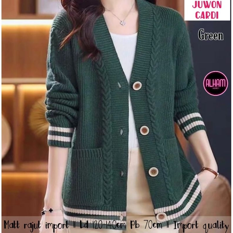 Jaket rajut jumbo Korean Style premium wanita kekinian. Jacket tebal Himawari jacket Juwon