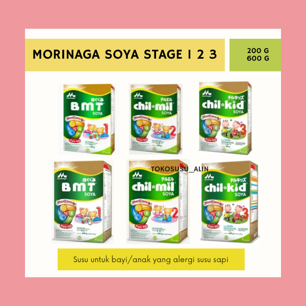 MORINAGA BMT SOYA / CHIL MIL SOYA / CHIL KID SOYA / FORMULA SOYA UNTUK ALERGI SUSU SAPI