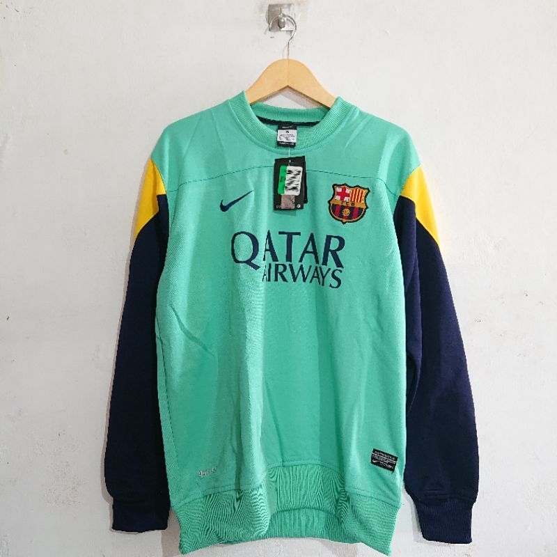 SWEATER MIDLAYER JERSEY RETRO LONGSLEEVE TRAINING BARCA BARCELONA