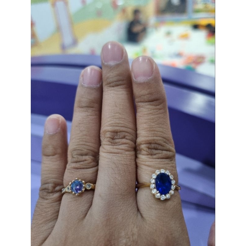 Cincin Emas Asli Model Permata