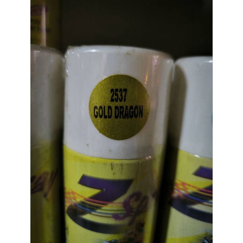 cat semprot cat kaleng Zspray 2537 gold dragon