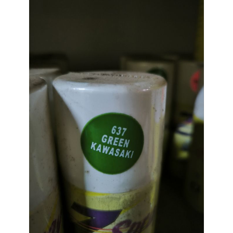 cat semprot cat kaleng Zspray 637 green kawasaki