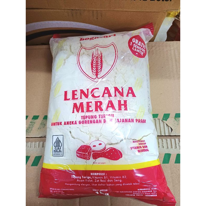

LENCANA MERAH 1KG / TEPUNG TERIGU BOGASARI