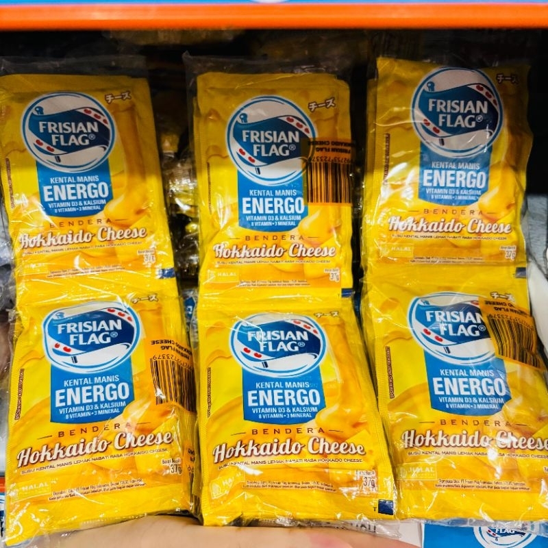 

(1renceng) Frisian flag kental manis Hokkaido Cheese isi 6 sachet