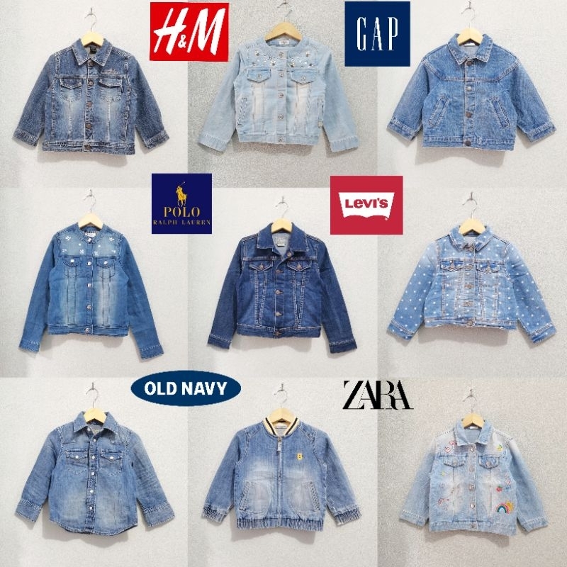 Jacket jeans Denim Vest Rompi  anak cewek cowok (Thrifting)