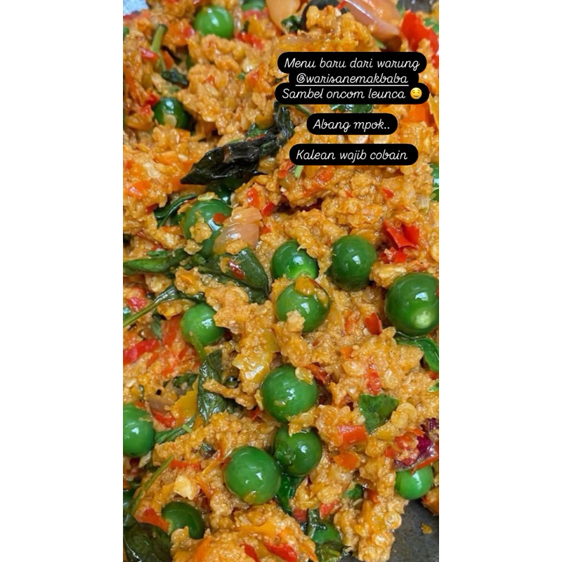 

oncom leunca/sambel oncom/oncom gurih/oncom pedas/masakan mateng/masakan rumahan
