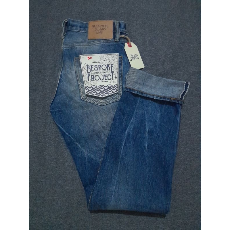 Bespokes Project Jeans 367 Patchwork - Celana Jeans Sashiko Patch