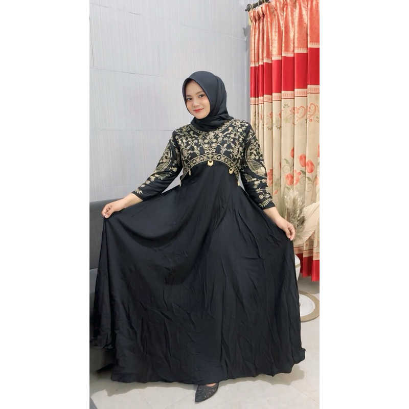 Gamis Hindi Bordir Ori