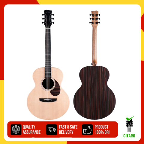 Gitar Akustik Elektrik Gitar Enya X1 Pro Max Ea Sp1 Eq Natural Junior + Effect