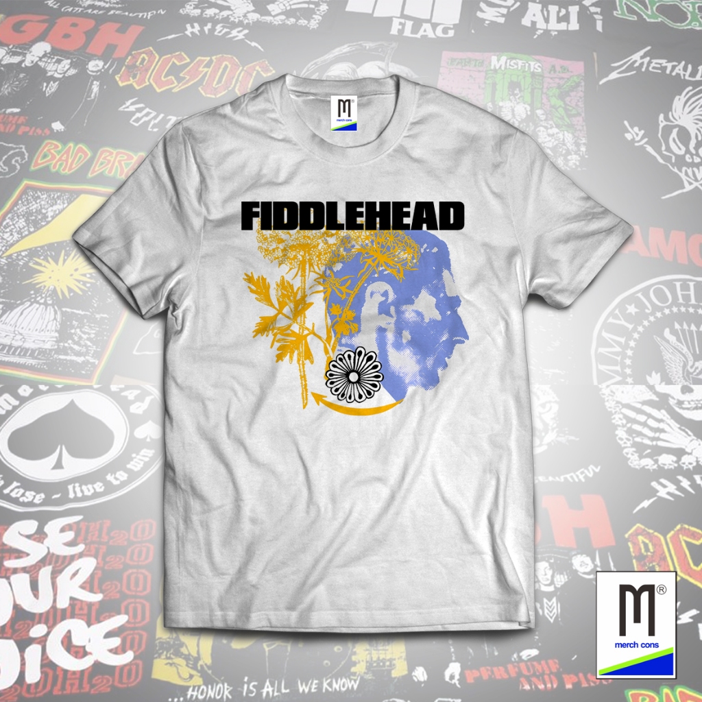 KAOS BAND FIDDLEHEAD TAG MERCH CONS SIZE LUAR | KAOS BAND BOOTLEG 308