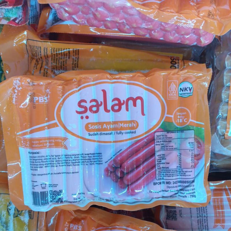 

Sosis salam ayam merah 750g