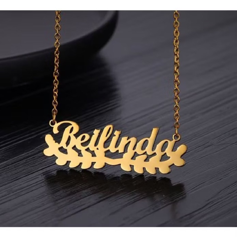 Sp_do kalung wanita nama sendiri dewasa Dan anak nama unik perhiasan kalung mewah ful set perhiasan 