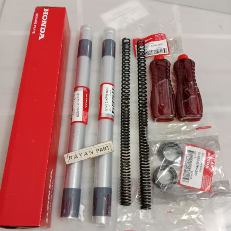 sok depan supra x 125 karbu supra x 125 karbu sok+per+dil+oli KPH komplit original AHM