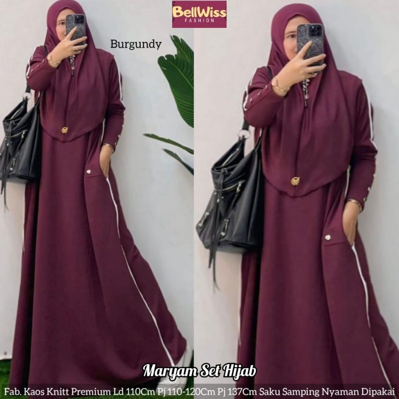 MARYAM SET HIJAB/SETELAN HIJAB WANITA/SET HIJAB WANITA/SETELAN WANITA/SET WANITA/SETELAN/SET