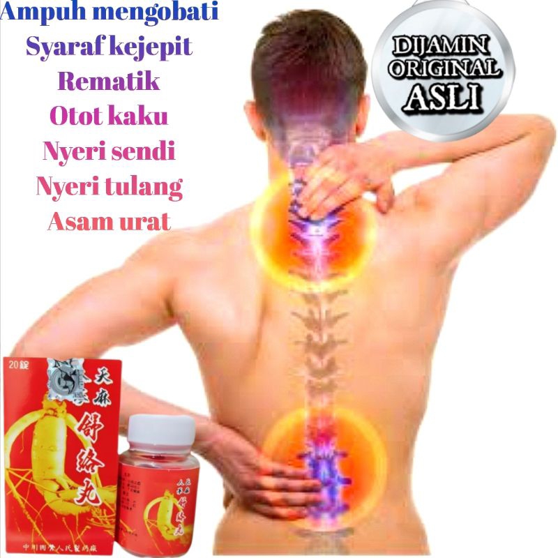 Ginseng Merah Herbal Original Obat Syaraf Kejepit Nyeri Tulang Dan Otot