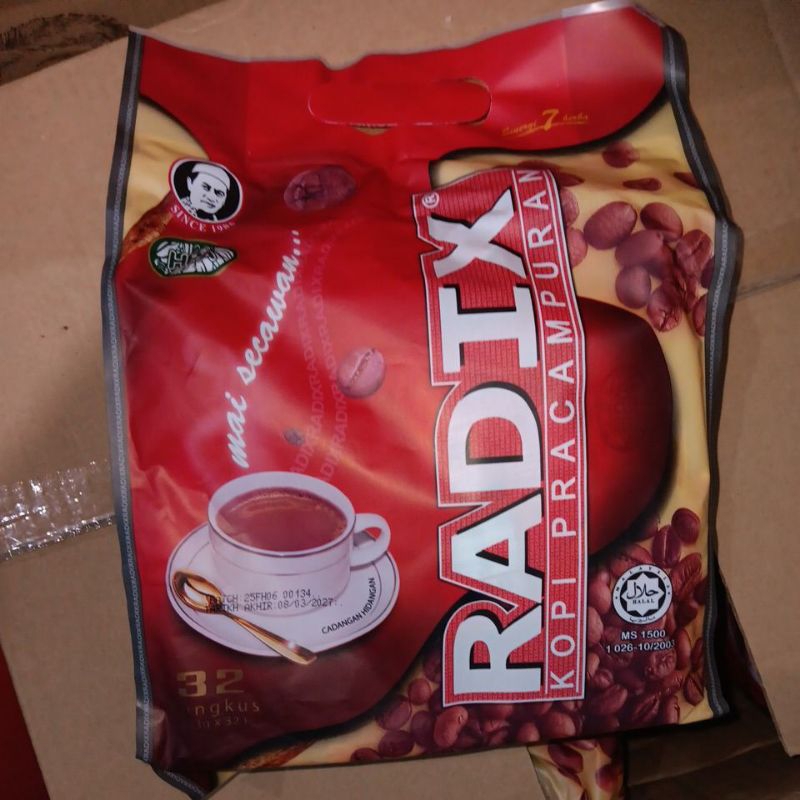 

Kopi Radix jumbo 1dus 12pack