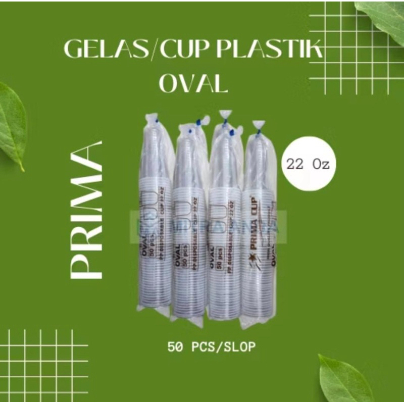 Gelas Prima Oval 22oz 1 dus