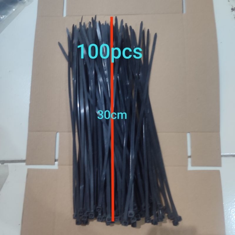

Kabel tis tali teis hitam 30cm isi 100 pcs