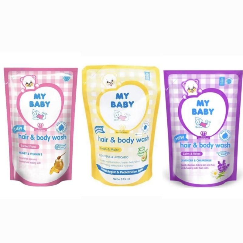 My Baby Sampo & Sabun Mandi Bayi Refill 375 ml