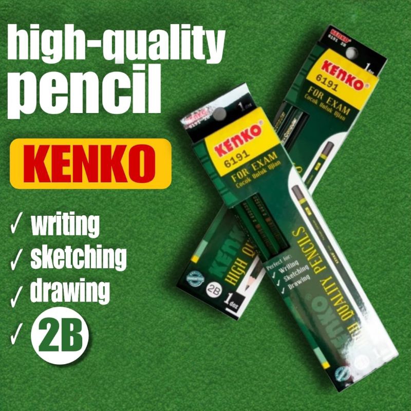 

Pensil KENKO 2B 6191 For Exam ( per pack isi 12 pcs )
