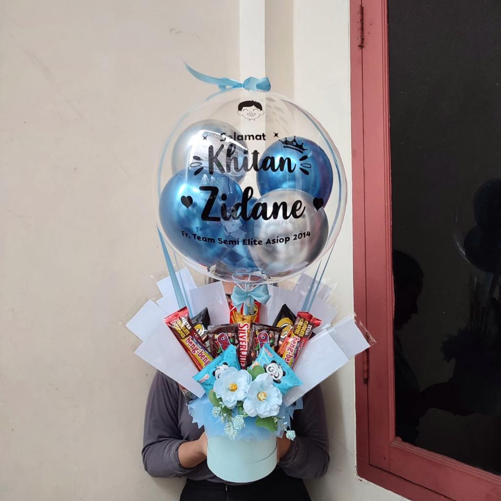 Buket Balon Snack Paket Lengkap Buket Uang KOSONGAN isi Sendiri