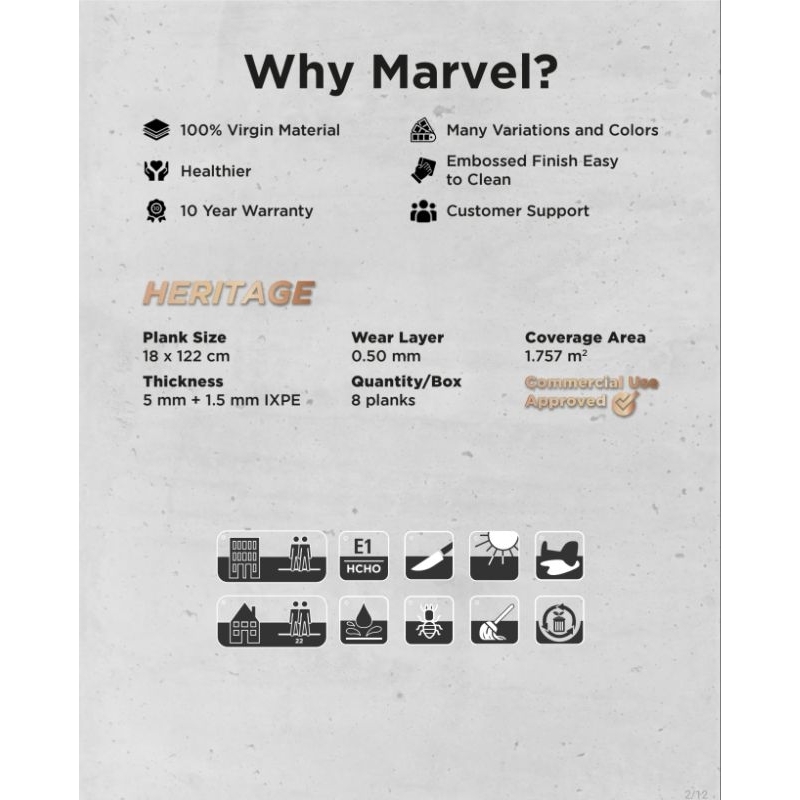 lantai SPC Marvel Heritage