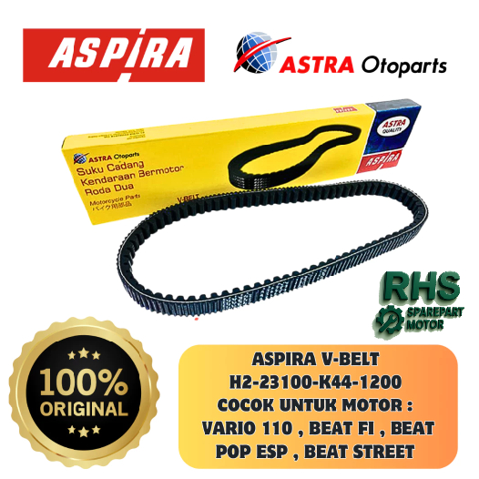 V-Belt Beat ESP starter Halus_Aspira K44 - Tanpa Roller