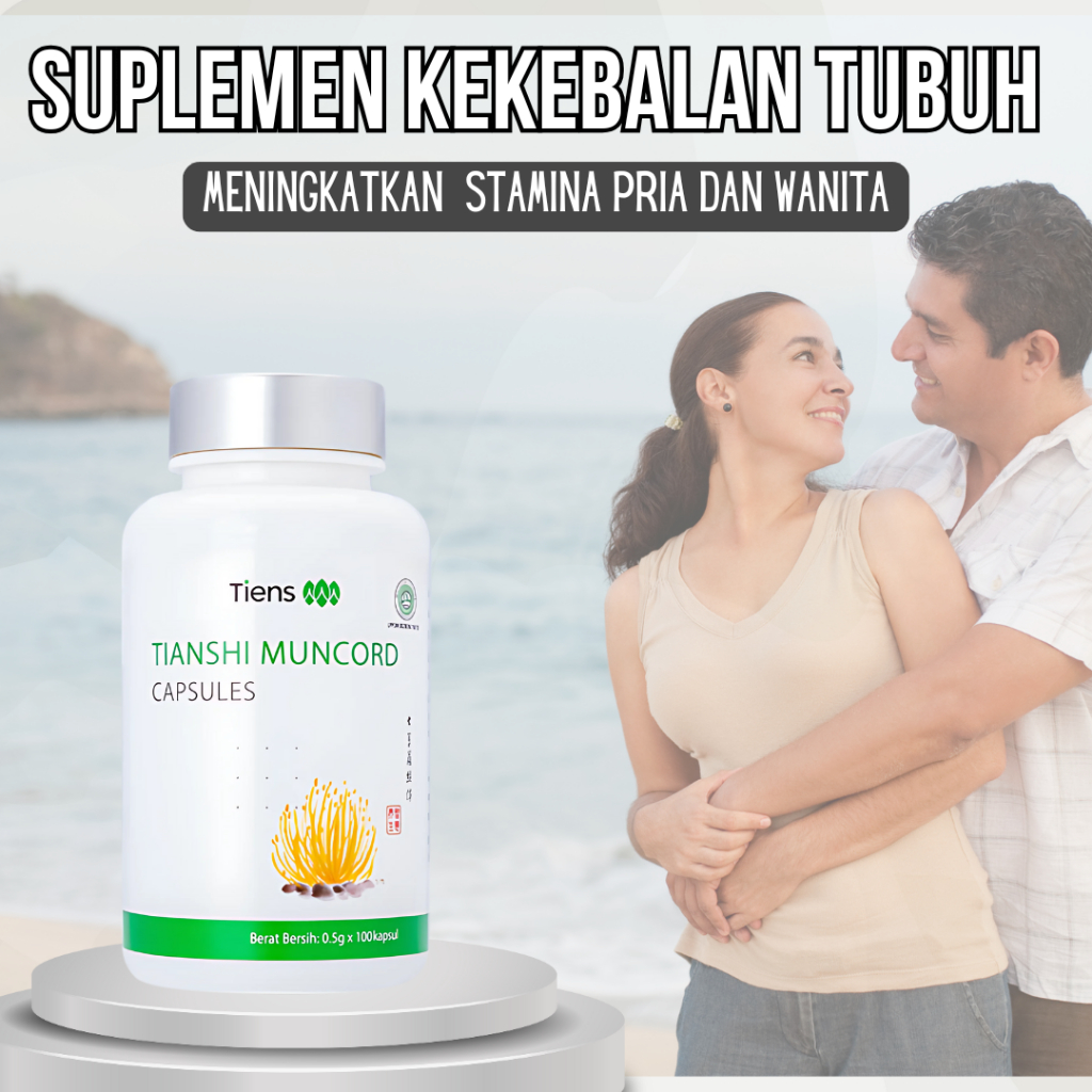 OBAT PRIA tiens muncord suplemen cordyceps penambah stamina pria herbal tahan lama & kuat original