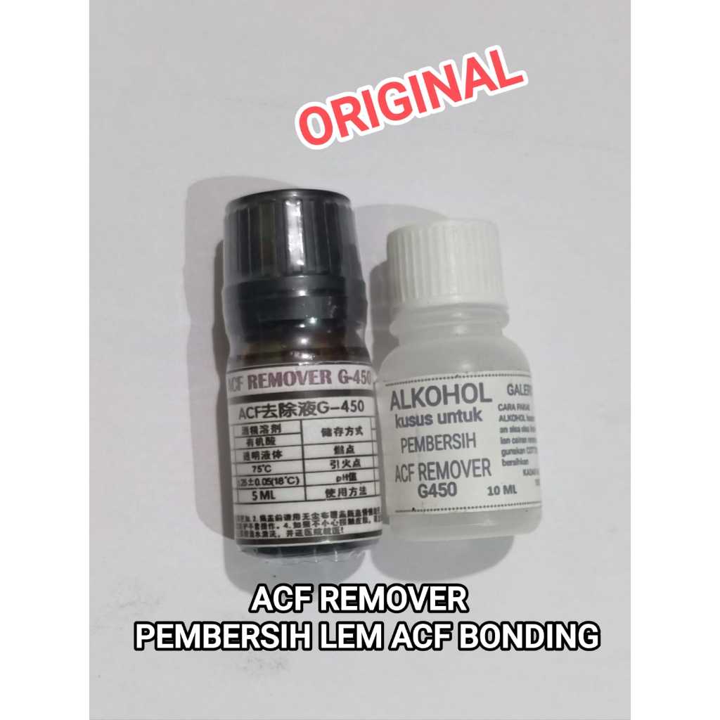 

ACF Remover G-450 ukuran Botol 5mL cairan Untuk Pembersih Lem ACF / penghapus lem cof lcd - lem acf AC 7246 AC 9856 AC 7813 - lem lcd