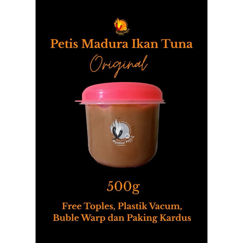 

[COD] Ready stok Petis Ikan Tuna Super Madura Asli (kemasan 250 & 500g)