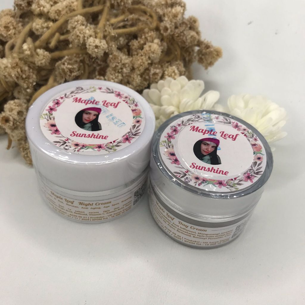 Maple Leaf Skincare BPOM Cream Siang Dan Malam Penghilang Flek