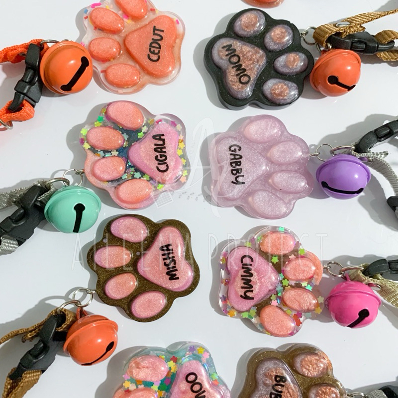 kalung kucing nama custom | kalung kucing resin custom bana| kalung kucing nama kitten/adult | anabu