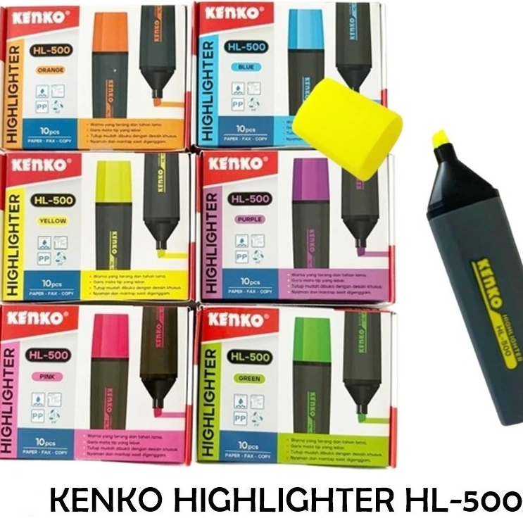 

KENKO HIGHLIGHTER HL-500 1 BOX ISI 10 PCS