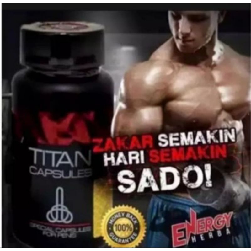 NEW TITAN CAPSULE ISI 30 Kapsul Obat stamina S pria 100%Asli original
