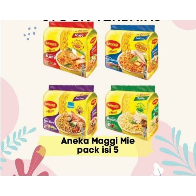 

Mie Maggi kari ayam laksa tomyam 1pak