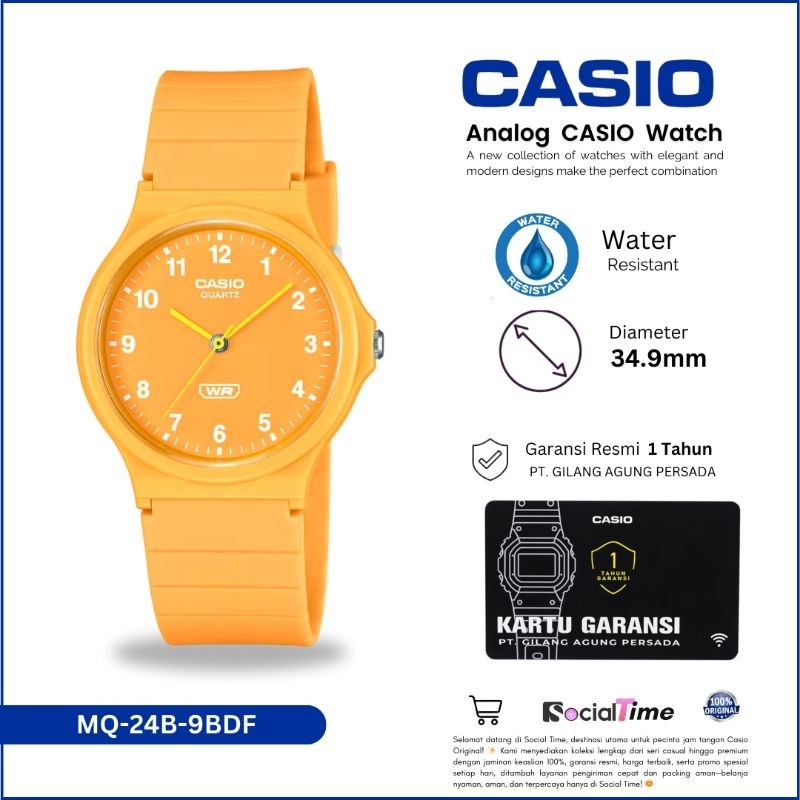 Jam Tangan Casio MQ-24B-9BDF original