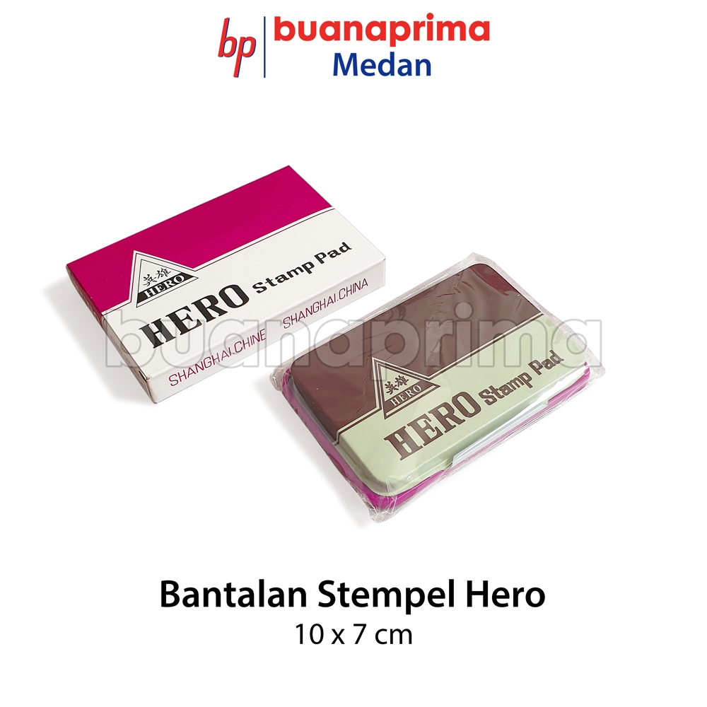 

BANTALAN STEMPEL HERO Original Pakai Tinta Warna Violet Stamp Pad Bak Stempel