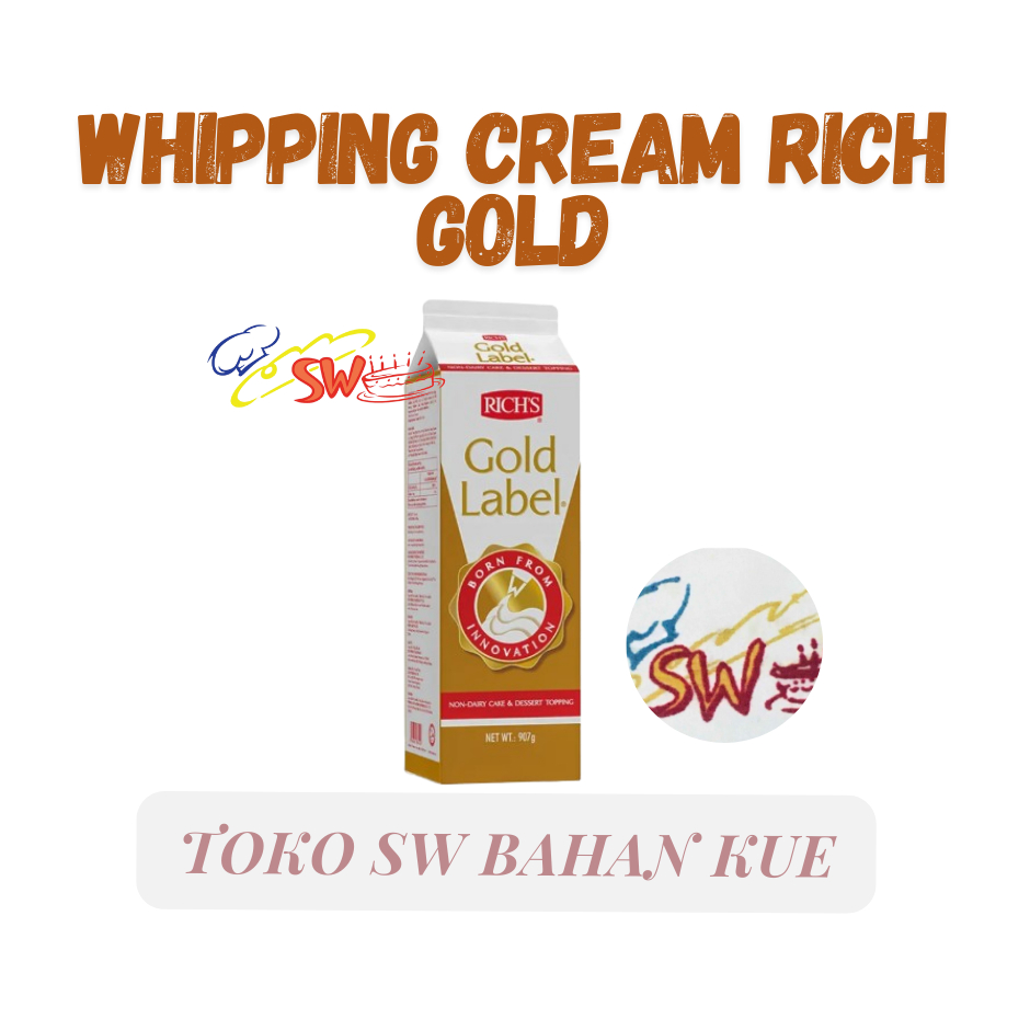 

RIC'S GOLD LABEL WHIPPING CREAM 907 GR