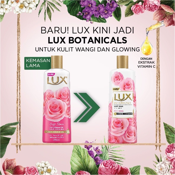 Lux Botanicals Sabun Cair Kemasan Botol 100ml - Sabun Mandi