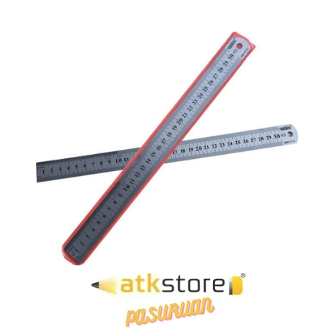 

Penggaris Besi Kenko 30 CM / Penggaris Stainless 30 CM