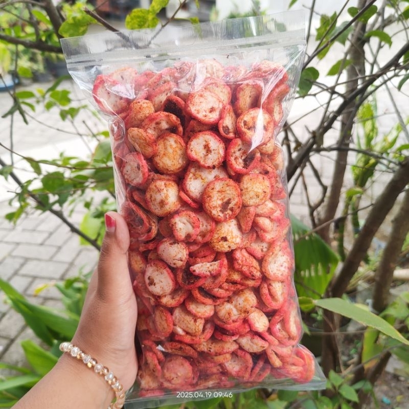 

Kerupuk seblak kencur pedas gurih mulai 250gr-500gr