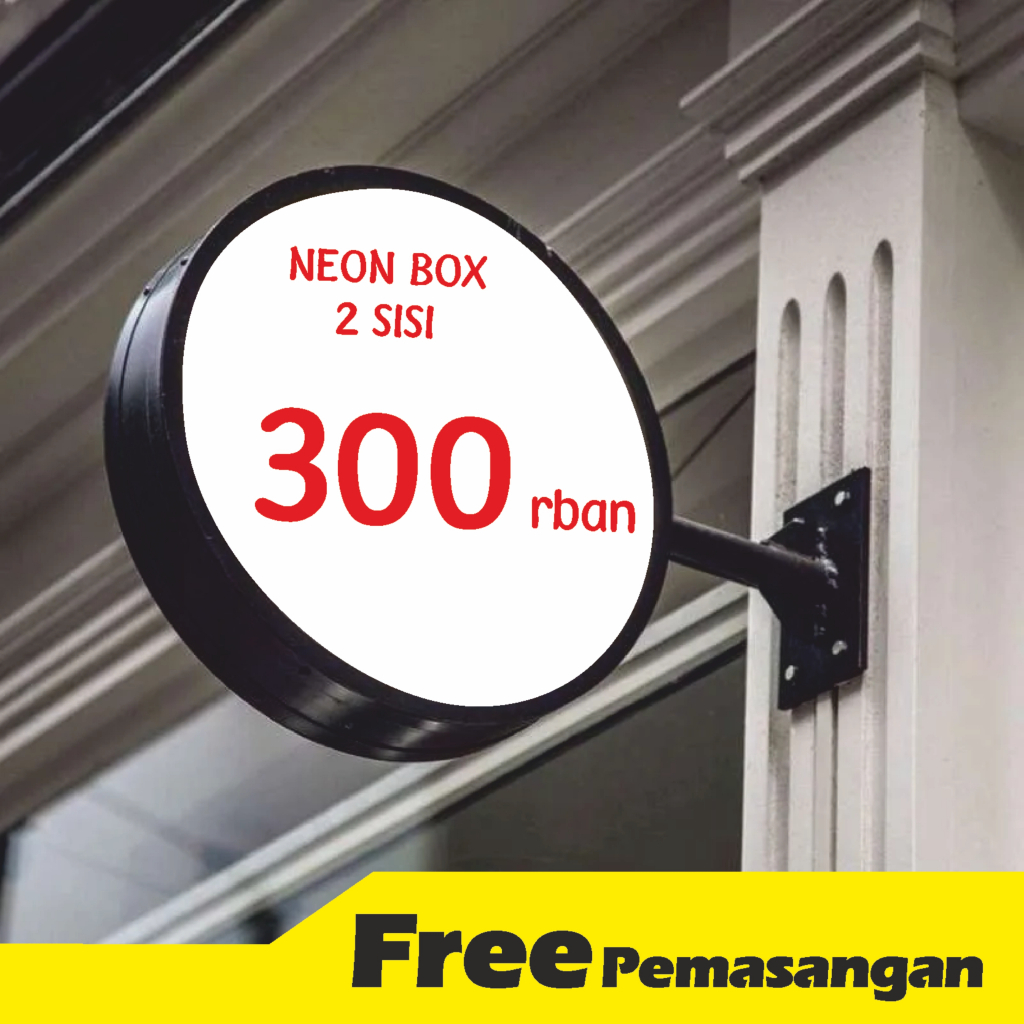 Neon Box Bulat - Neon Box Akrilik - Neon Box Bundar - Neon Box Acrylic - Neonbox Custom - Neonbox Ca