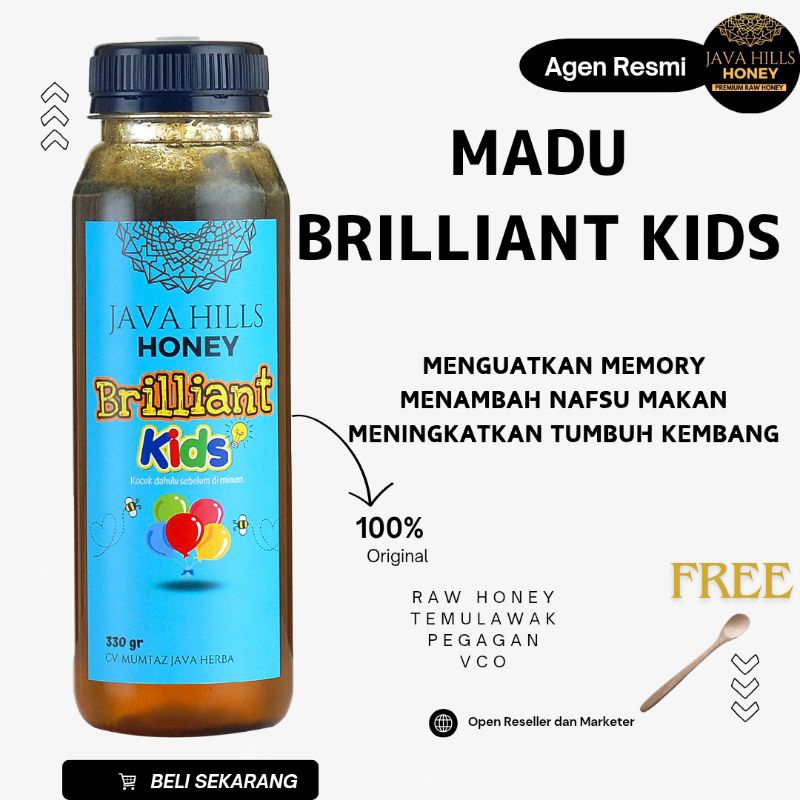 

MADU BRILLIANT KIDS JAVAHILLS HONEY MUMTAZ JAVA HERBA JAVAHILLS HERBAL ASLI 100% 320GRAM BISA COD MENINGKATKAN NAFSU MAKAN MEMPERBAIKI TUMBUH KEMBANG ANAK MENINGKATKAN MEMORI ANAK