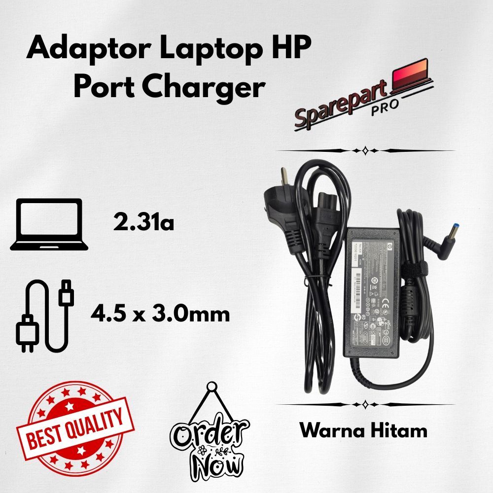 Nice Quality Charger Adaptor Laptop HP 14s-dk1123au 14s-dk0158au - GARANSI