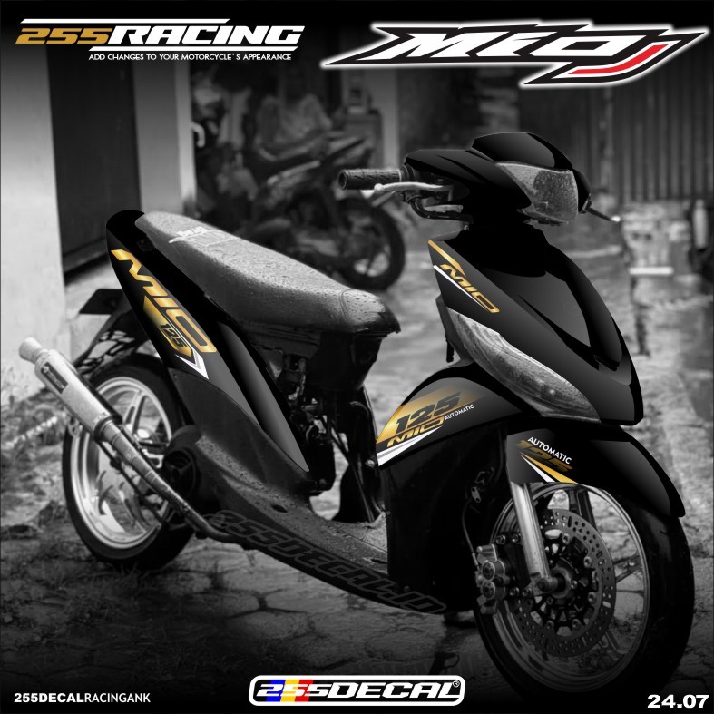 (COD) Decal Mio J Full Body Stiker Mio J Variasi Full Body Striping Mio J Desain Simple Racing Keren