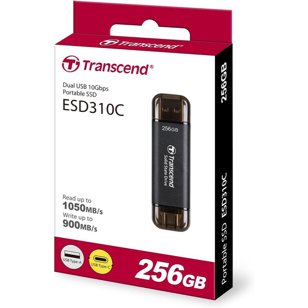 External ssd ext transcend 256GB eksternal SSD type C 256 GB