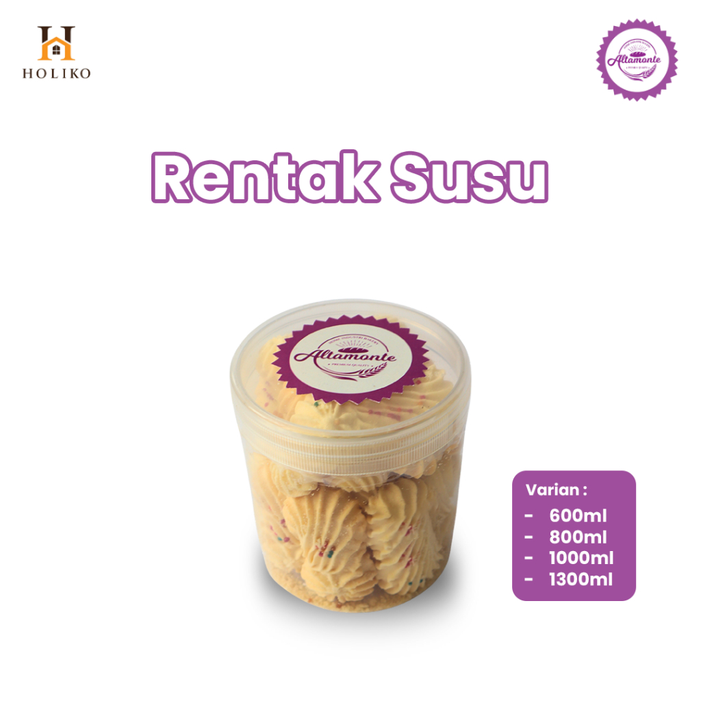 

HOLIKO - Kue Kering Rentak Susu dan Keju Uk 600ML, 800ML, 1000ML, 1300ML Altamonte